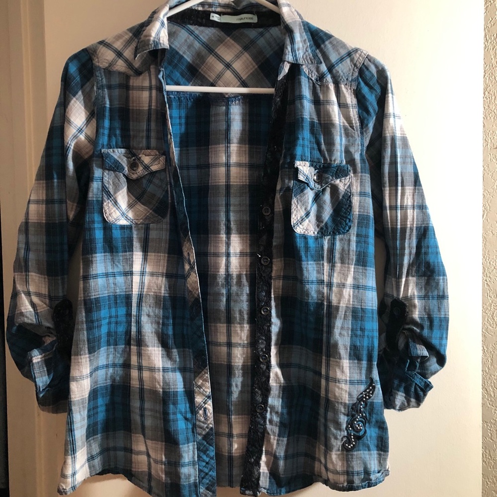 Blue flannel size M
